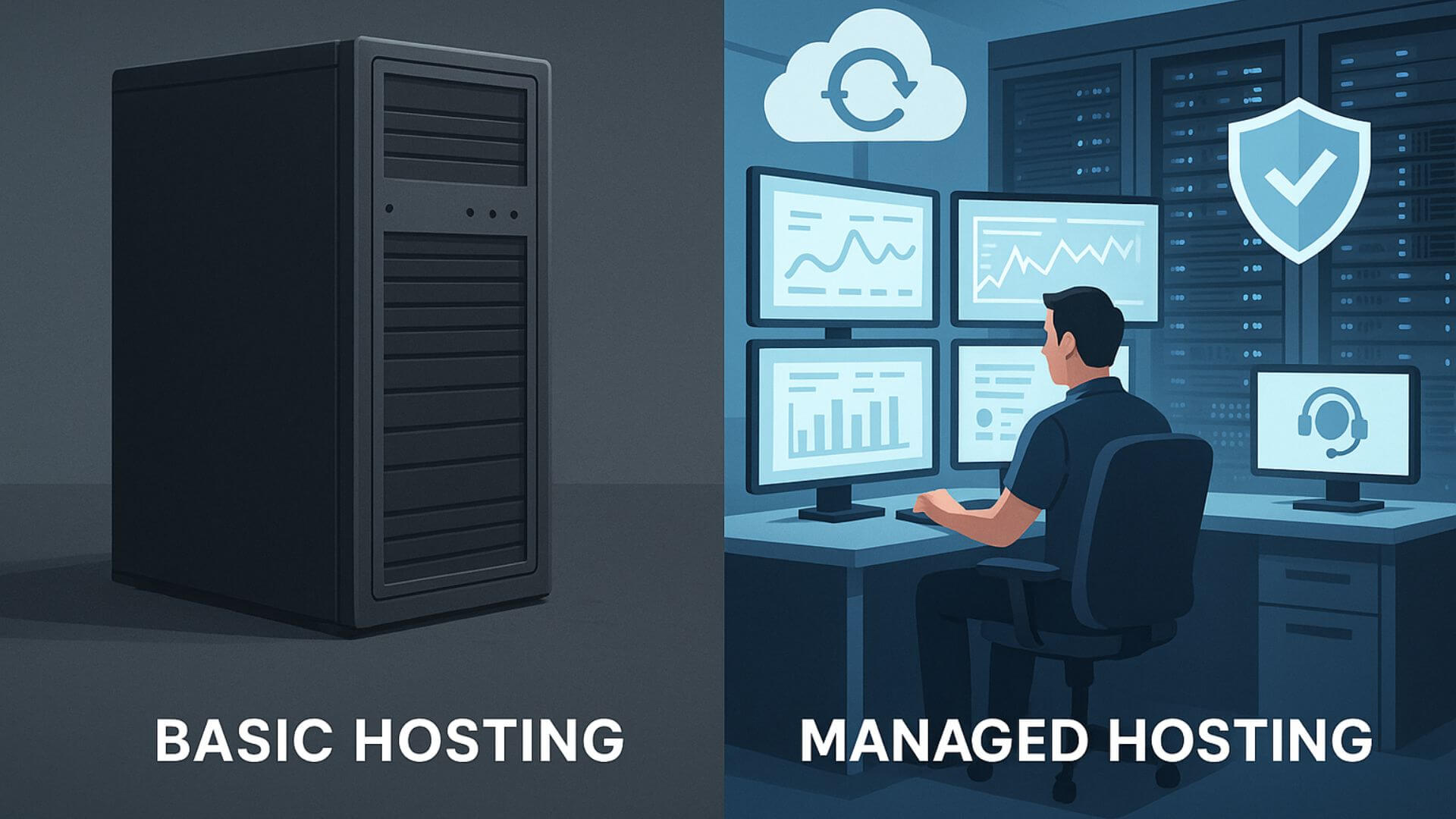 Hosting vs. Hosting Administrado: la diferencia que tu empresa necesita