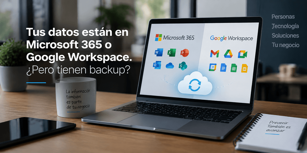 Tus datos están en Microsoft 365 o Google Workspace. ¿Pero tienen backup?