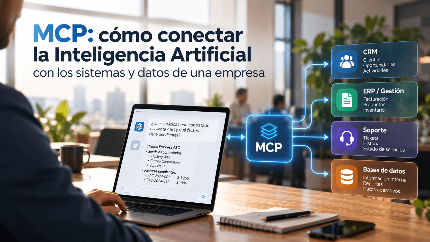 MCP: cómo conectar la Inteligencia Artificial con los sistemas y datos de una empresa